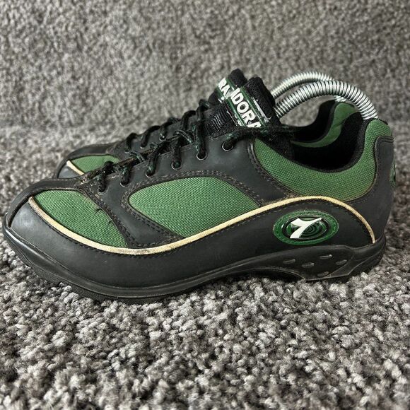 Diadora Athletic Training Shoe Womens 6.5 Black Green Sneakers - Picture 1 of 9